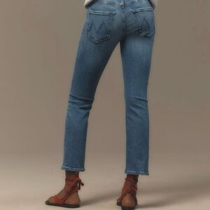 MOTHER Denim - The Dazzler Mid-Rise Crop Straight Leg Jeans